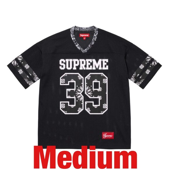 supreme Bandana Football Jersey 黒 black 25ss m medium シュプリーム バンダナ