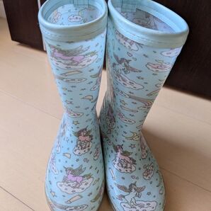 長靴 20cm ユニコーン レインブーツ