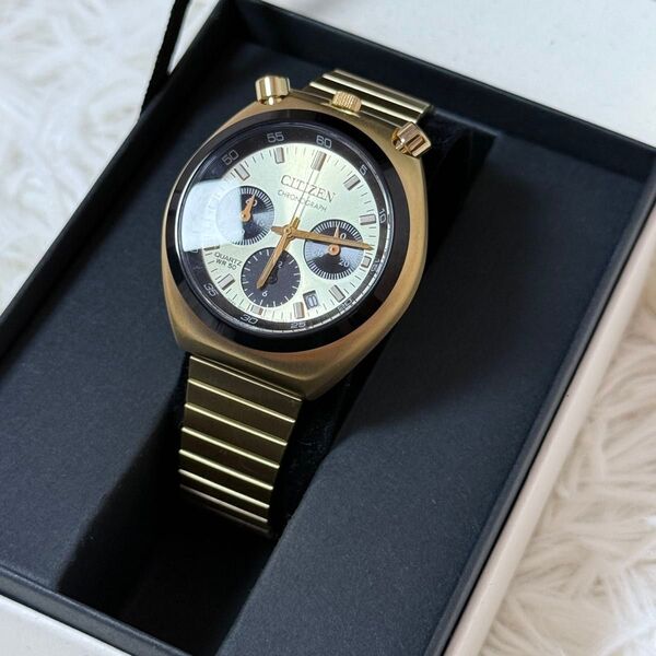 希少品 CITIZEN BEAMS別注 シチズン ツノクロノ ゴールド 腕時計 クォーツ 美品