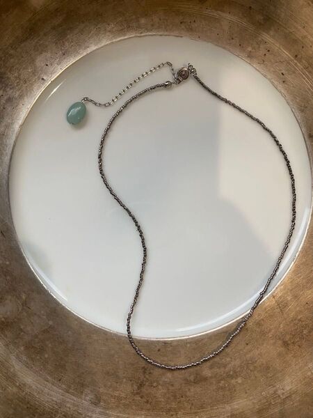 天然石とビーズのネックレス ハンドメイド