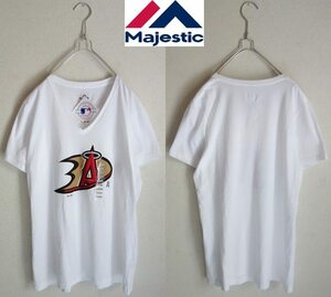 MLB ロサンゼルス・エンゼルズ Ｔシャツ 白Ｌ☆Majestic