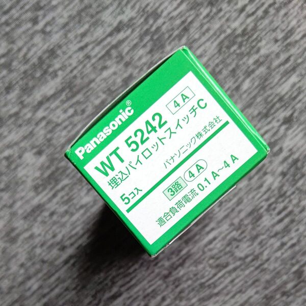 WT5242 Panasonic 埋込パイロットスイッチC 4A 3路 5個セット
