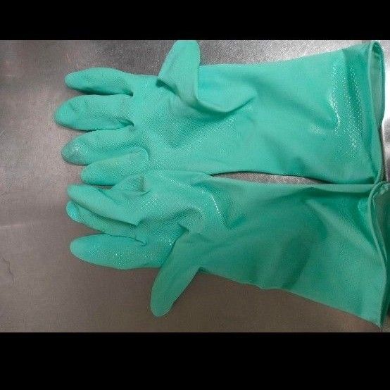 【非喫煙者女性使用】【炊事、皿洗い使用のみ】ゴム製キッチン手袋 ライトグリーン