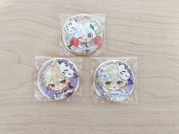 原神 スイパラ 稲妻 缶バッジ 空 蛍 パイモン 3点セット