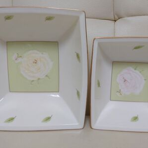 森英恵 皿 スクエアボールコンビ HANAE MORI 陶器 角皿