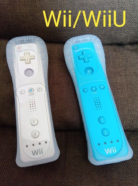 Nintendo Wii/WiiU用 リモコン セット( ブルー/ホワイト)