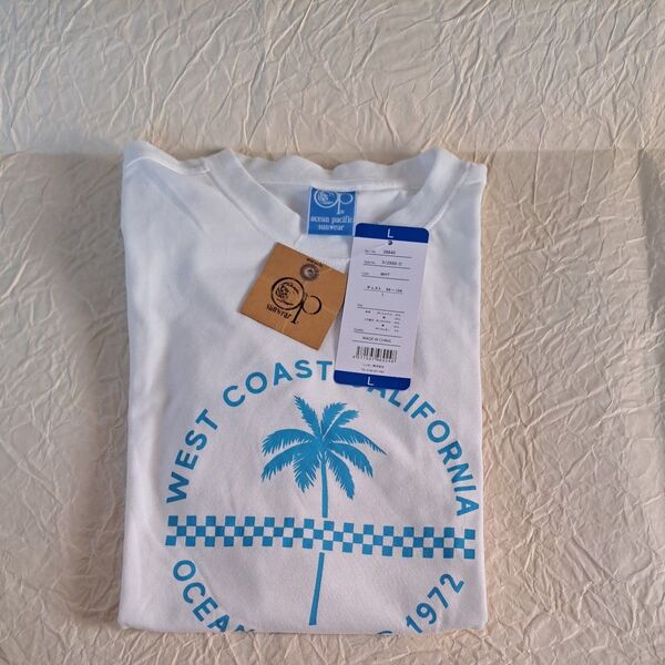 ocean pacific 【新品・メンズ・Lサイズ】 Tシャツ ホワイト 半袖