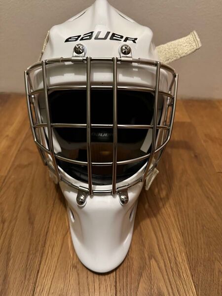 未使用 Bauer 940 アイスホッケー ゴーリーマスク ホワイト
