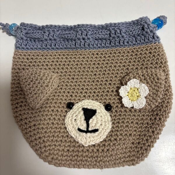 ミニポーチ かぎ針編み ハンドメイド