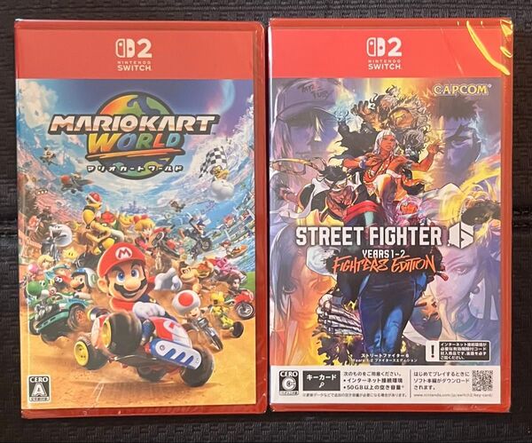 【Switch2】 マリオカート ワールド&ストリートファイター6★新品未開封品★