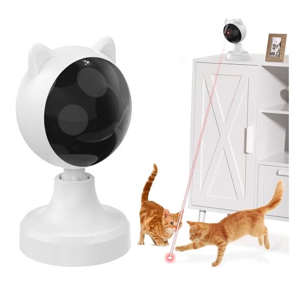 猫用おもちゃ LEDライト付き自動猫/犬用おもちゃ USB充電式