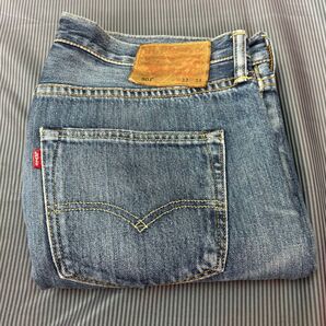 【KJ7】Levi's 501ストレート W33L34 皮パッチ