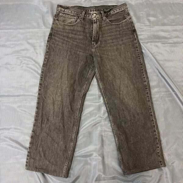 【JJ34】Levi's STAY LOOSE ブラックデニム W34 L32