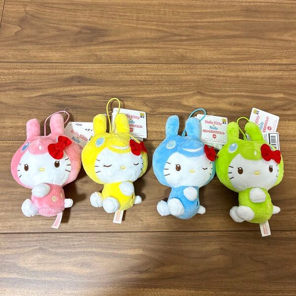 ★未使用★ ハローキティ× Rody ぬいぐるみマスコットゲオ限定 サンリオ【4種セット】まとめ売り