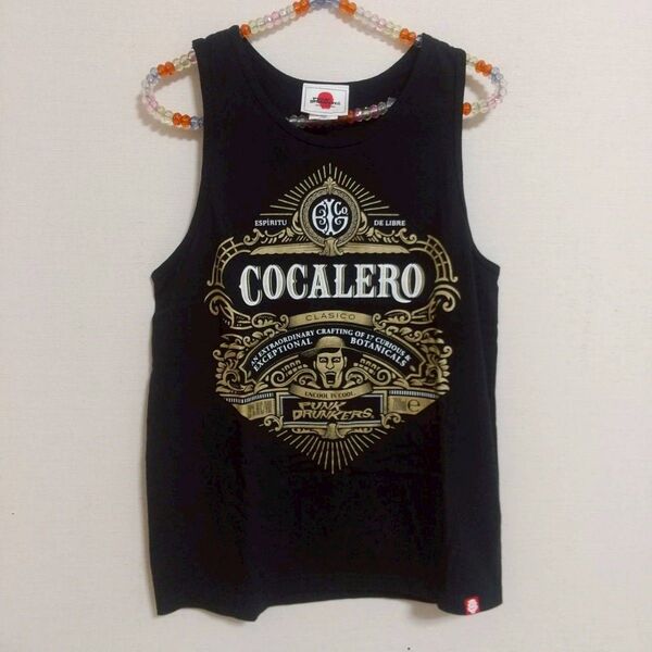 【人気】PUNK DRUNKERS×COCALERO コラボ タンクトップ M
