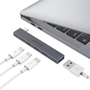 MacBook Chromebook USB Cハブ 4-in-1 USB ハブ Type C サポート60W急速充電