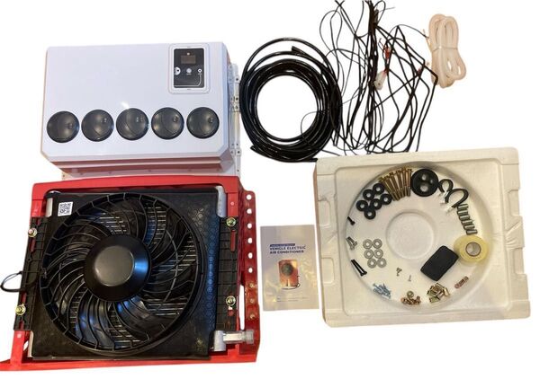NEKPOKKA 12V 電動エアコン RV、トラック、バン、ショベルカー、農用車、乗用車などに 12V DCエアコン (