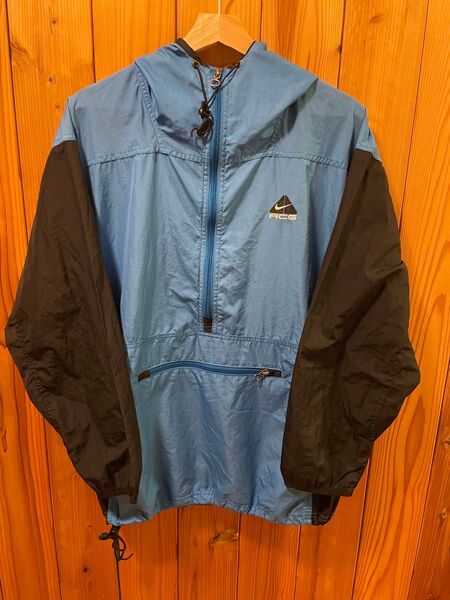 希少 90s 旧タグ ヴィンテージ NIKE ACG ナイロン アノラックパーカー