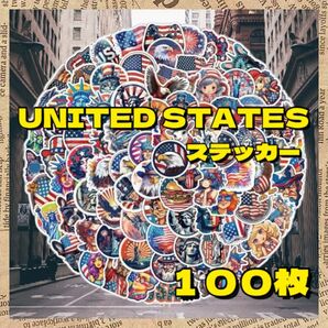 アメリカ 自由の女神 ワシ 星条旗 アメリカン USA シール ステッカー まとめ売り