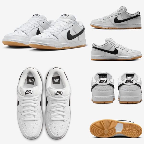 27cm NIKE DUNK LOW PRO WHITE GUMナイキダンクロープロホワイトCD2563-101BLACKブラック