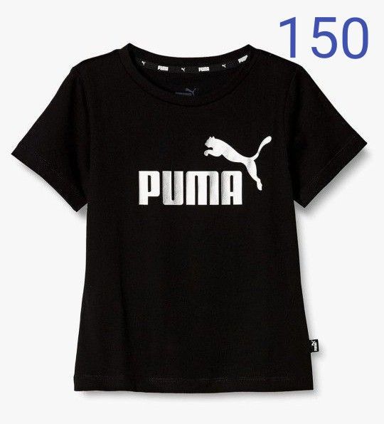 PUMA プリントロゴTシャツ ブラック 150 半袖Tシャツ