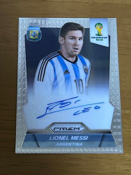 リオネル・メッシ 直筆サインカード 2014FIFAワールドカップ PRIZM
