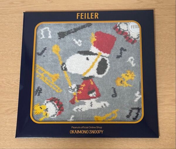 フェイラー スヌーピー マーチングバンド レッド 赤 FEILER おかいものSNOOPY限定 ハンカチ