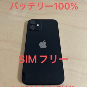 【24時間以内発送】iPhone12 mini 64GB ブラック SIMフリー バッテリー100%