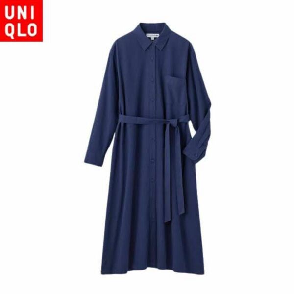 ◎426【新品】 UNIQLO イネス リネンコットンベルテッドワンピース M