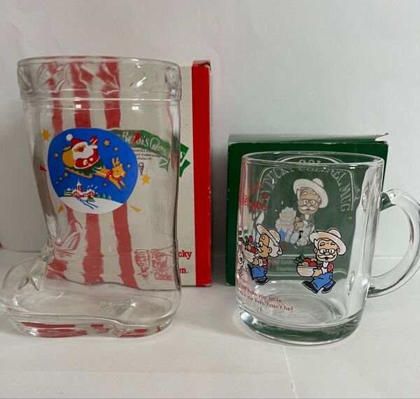 ケンタッキー グラス コップ 昭和レトロ ノベルティグッズ ケンタッキーフライドチキン ノベルティ
