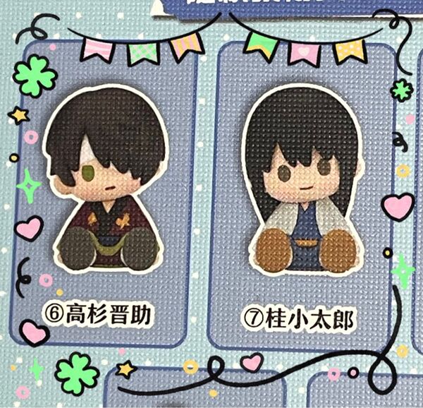 中国BANDAI 銀魂 POTEPOTTE-R ミニフィギュア 高杉晋助 桂小太郎