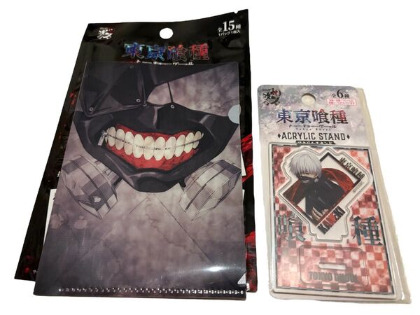 東京喰種 セリア Seria ミニクリアファイル 金木研 アクリルスタンド セット