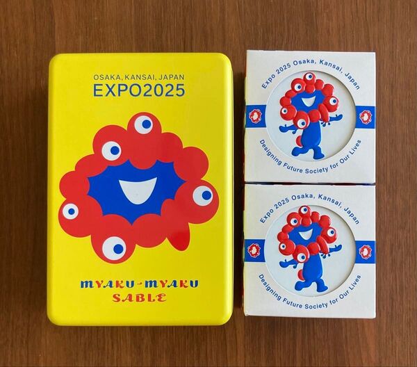 ☆ 新品・未開封 ☆ 大阪・関西万博2025 ミャクミャクサブレ 1個 & ミャクミャク ミニゴーフル 2個 ☆