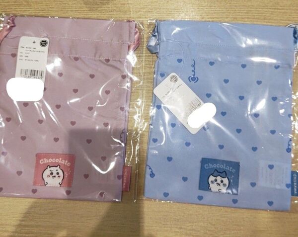 ちいかわ ハートチョコレート 巾着 ちいかわ、ハチワレセット 新品