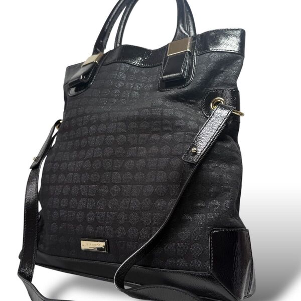 【極美品・レア】kate spade ケイトスペード 2way ワンショルダー ショルダーバッグ ハンドバッグ 肩掛け A4 黒