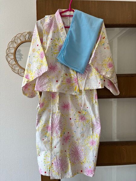 アプレレクール 浴衣セット 130 花火柄