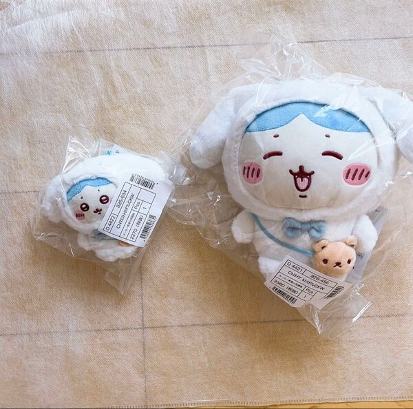 サンリオ ちいかわ マイメロディ ハチワレ×シナモロール ぬいぐるみ マスコットホルダー