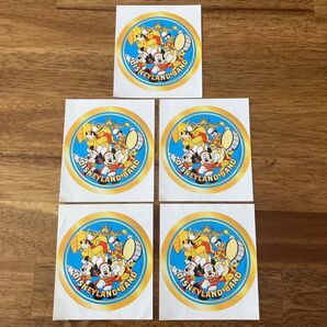 5枚 香港 ディズニー 非売品 ステッカー ミッキー ミニー ブラスバンド 限定