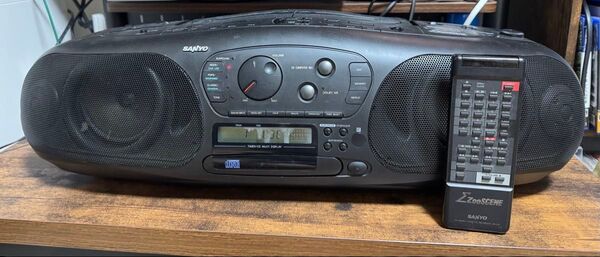 ラジカセ SANYO CDラジカセ PH-Z50 リモコン付き