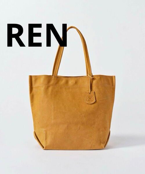 REN レン 本革 豚革 日本製 ユニセックス レザー トートバッグ