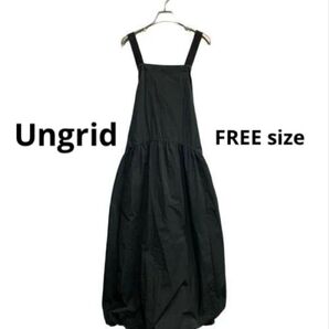 Ungridバックデザイン バルーン ワンピース F