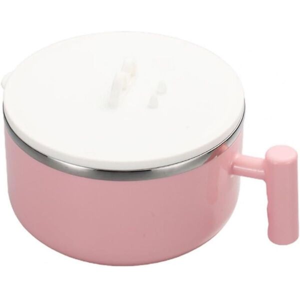 M ノンスリップベビーボウル ステンレスボウル light pink フードサービングボウル 落下防止 食器 吸盤 赤ちゃん 新品