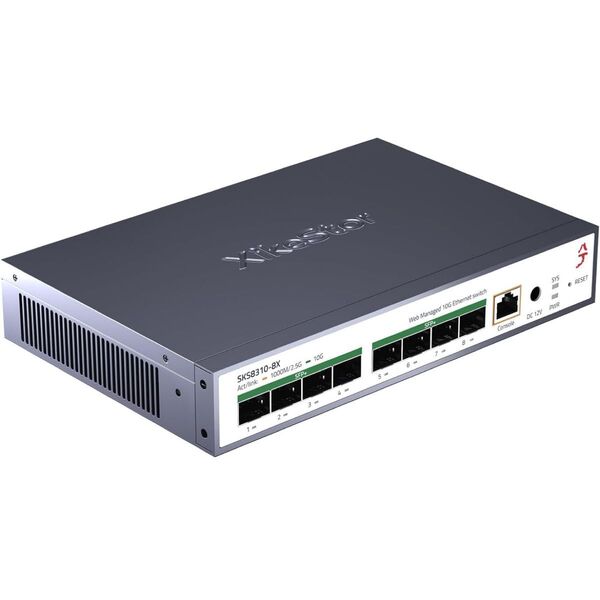 B XikeStor 8 ポート 10Gbps スイッチング 10G SFP+ (8*10G SFP+ (L3 Managed))