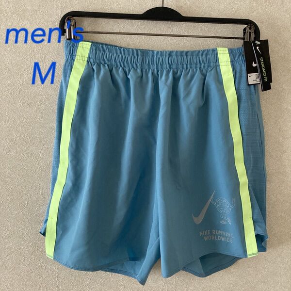 M☆ メンズ ハーフパンツ ショートパンツ 新品 インナーパンツ付きナイキ ランニングパンツ NIKE ナイキ