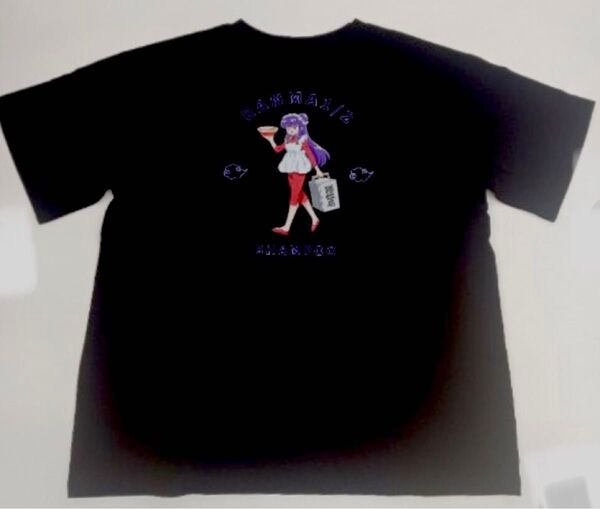 新品 タグ付き らんま1/2 シャンプー 半袖Tシャツ 黒 Lサイズ Mサイズに変更可 カットソー 女傑族 我愛 マオニーチュアン