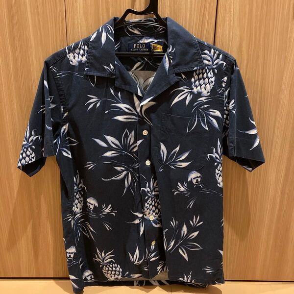 POLO RALPH LAUREN パイナップル柄 アロハシャツ ネイビー