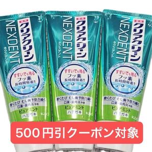 【即日発送】クリアクリーン ネクスデント ピュアミント 歯磨き粉、折り紙1枚