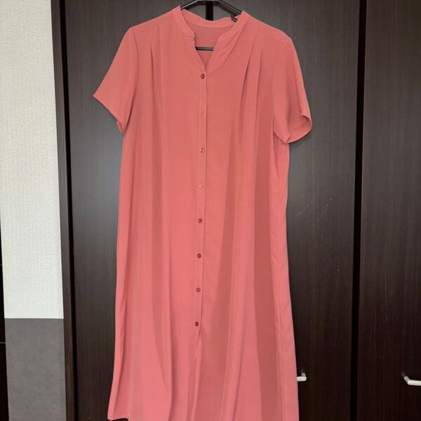 ピンク ロングワンピース