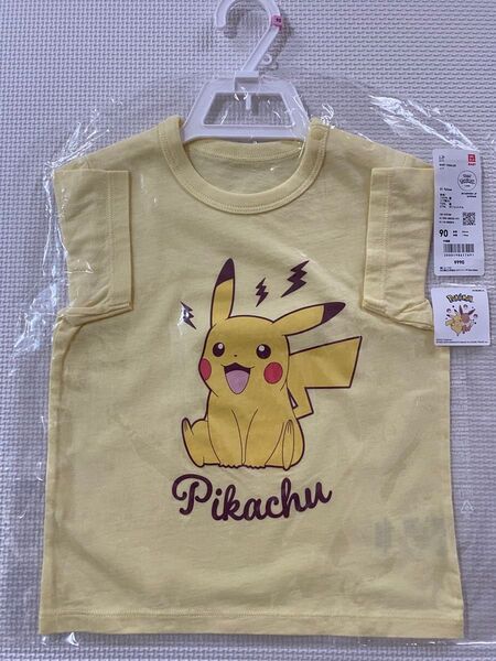 ユニクロ ポケモン ピカチュウ Tシャツ 90 イエロー 新品未使用