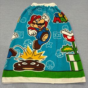 ラップタオル 巻きタオル プールタオル 80cm バスタオル プール スイミング スーパーマリオ
